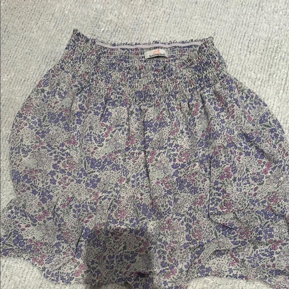 Ever After kids summer land purple floral skirt